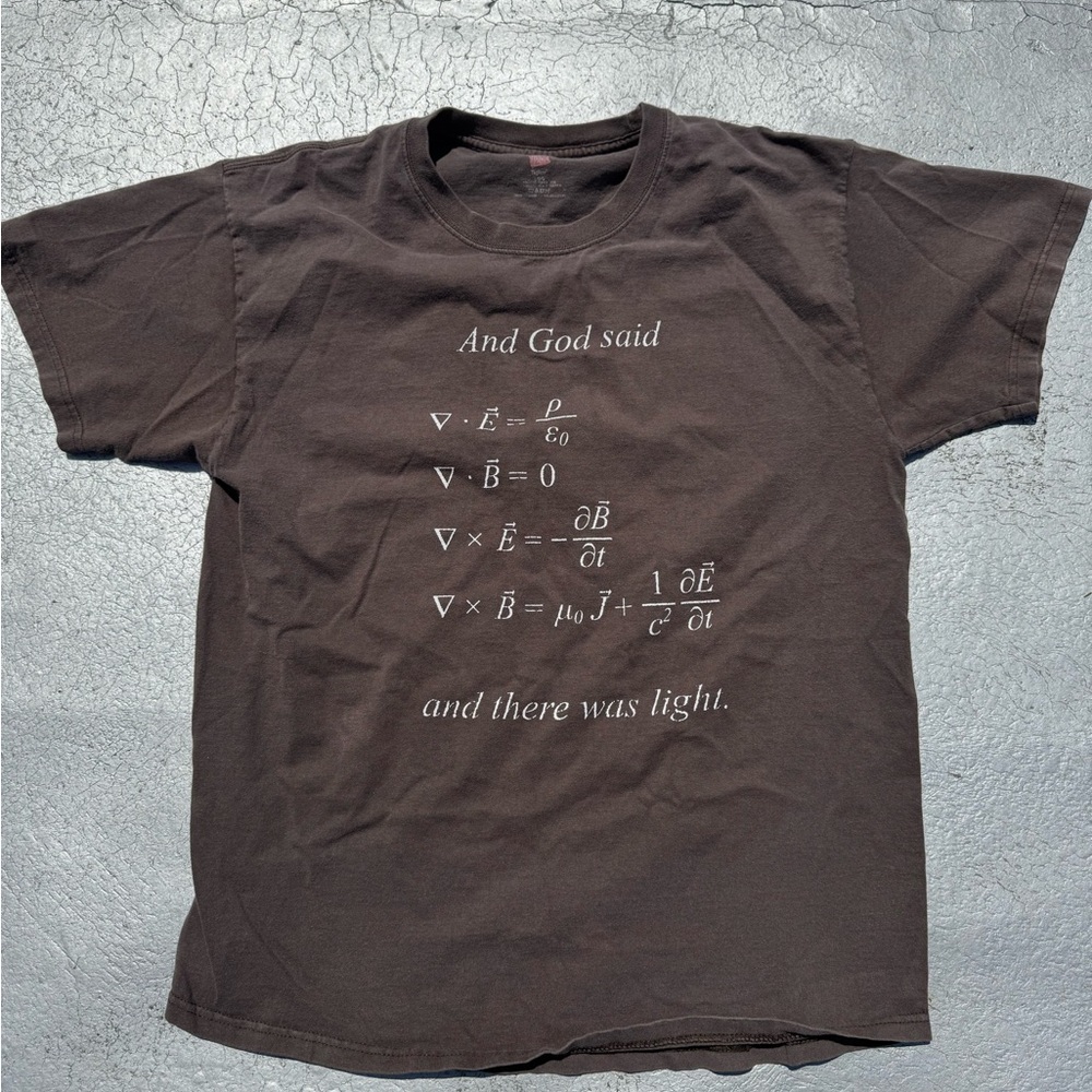 Brown Graphic God said T-Shirt